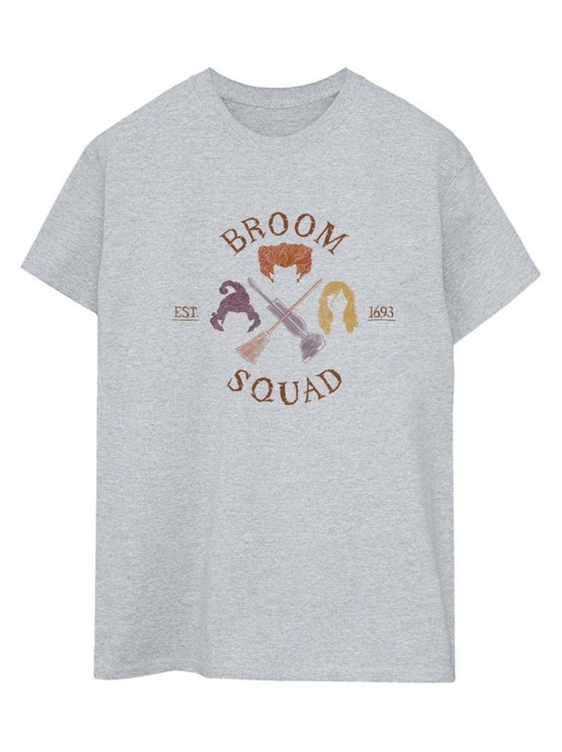 Disney - T-shirt HOCUS POCUS BROOM SQUAD Gris chiné - Kiabi