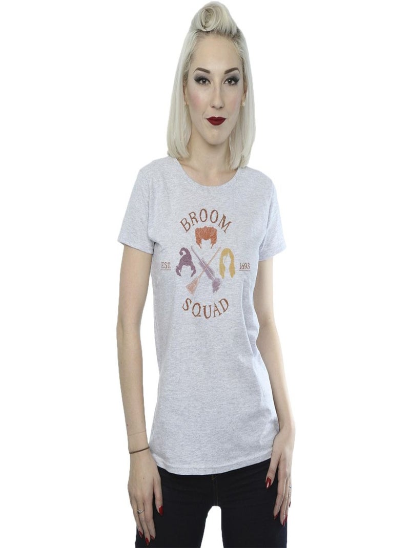 Disney - T-shirt HOCUS POCUS BROOM SQUAD Gris chiné - Kiabi
