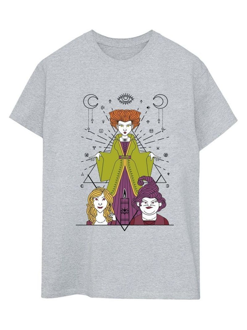 Disney - T-shirt HOCUS POCUS Gris chiné - Kiabi