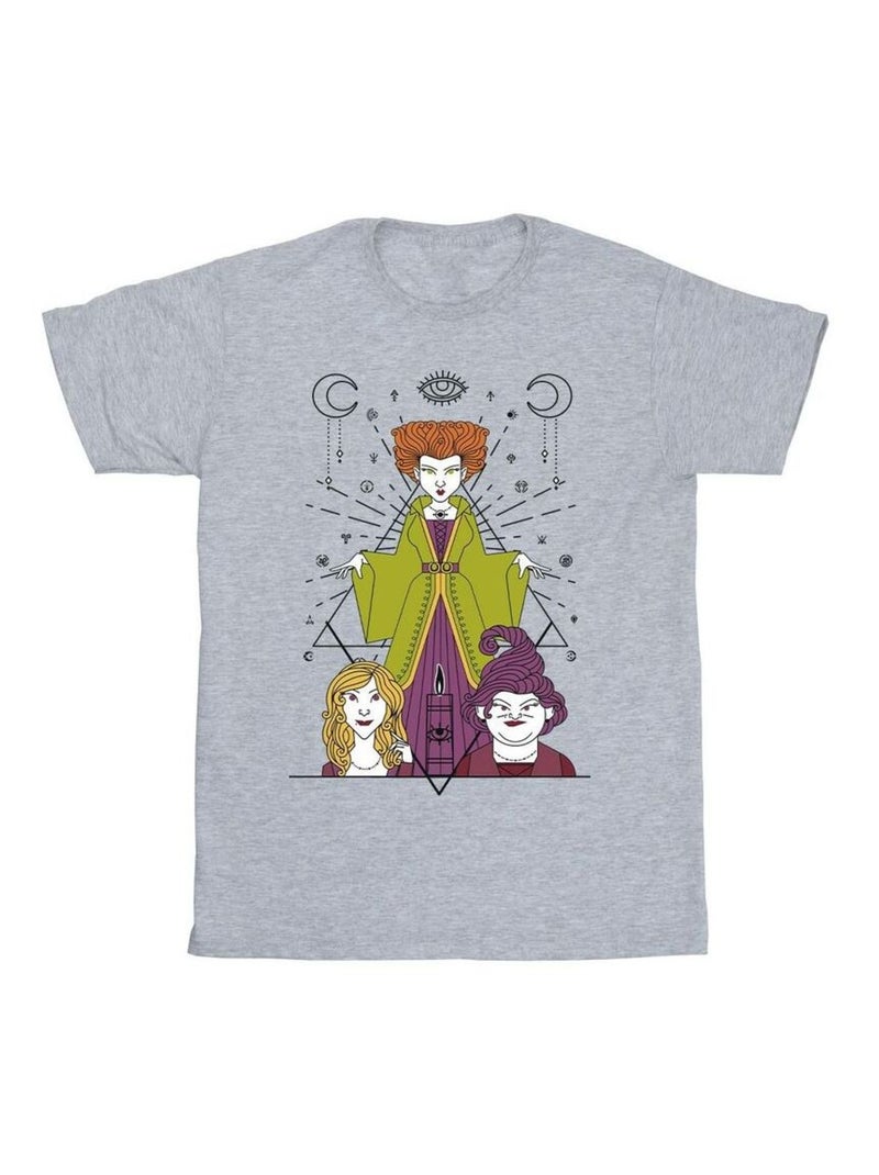 Disney - T-shirt HOCUS POCUS Gris chiné - Kiabi