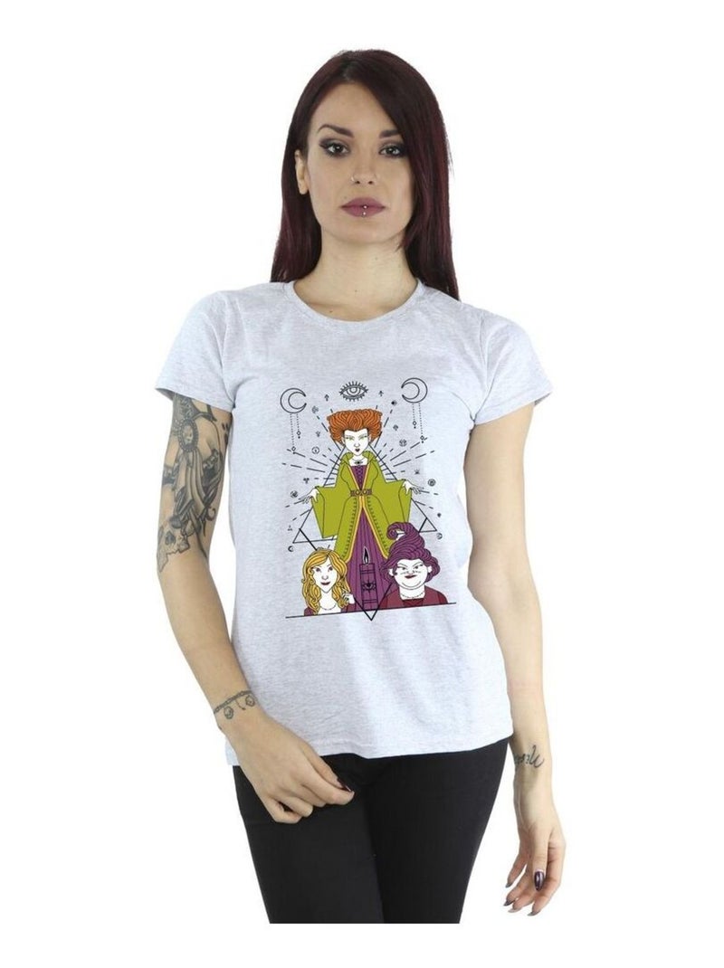Disney - T-shirt HOCUS POCUS Gris chiné - Kiabi