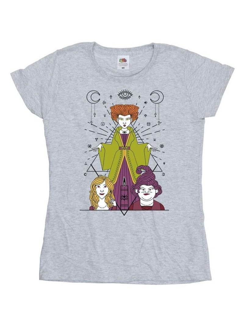 Disney - T-shirt HOCUS POCUS Gris chiné - Kiabi