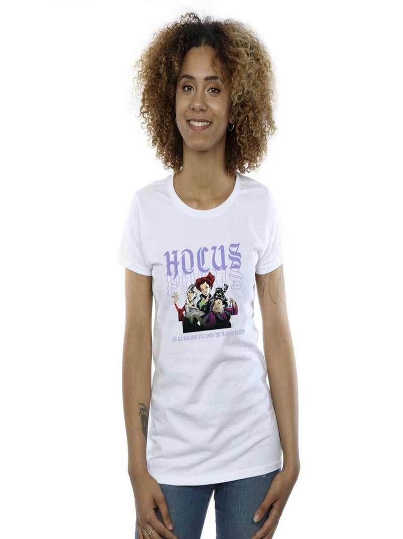 Disney - T-shirt HOCUS POCUS HALLOWS EVE Blanc - Kiabi