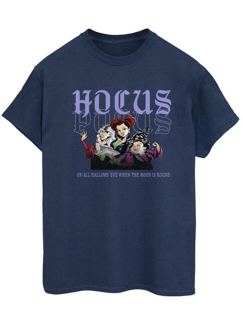 Disney - T-shirt HOCUS POCUS HALLOWS EVE Bleu marine - Kiabi