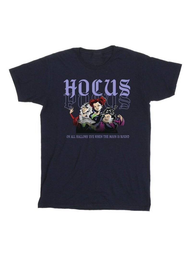 Disney - T-shirt HOCUS POCUS HALLOWS EVE Bleu marine - Kiabi