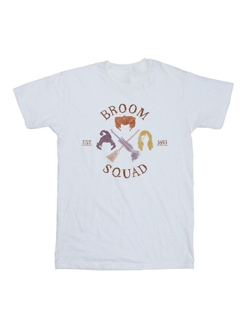 Disney - T-shirt Hocus Pocus: les trois sorcières BROOM SQUAD Blanc - Kiabi