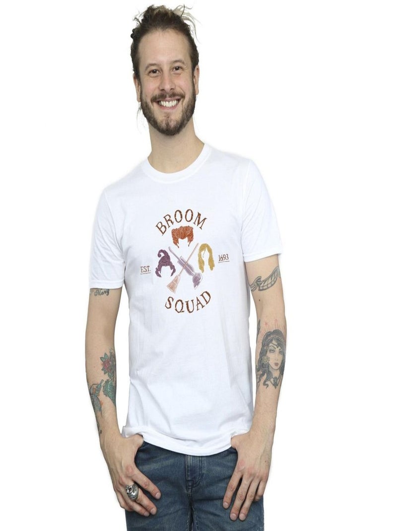 Disney - T-shirt Hocus Pocus: les trois sorcières BROOM SQUAD Blanc - Kiabi