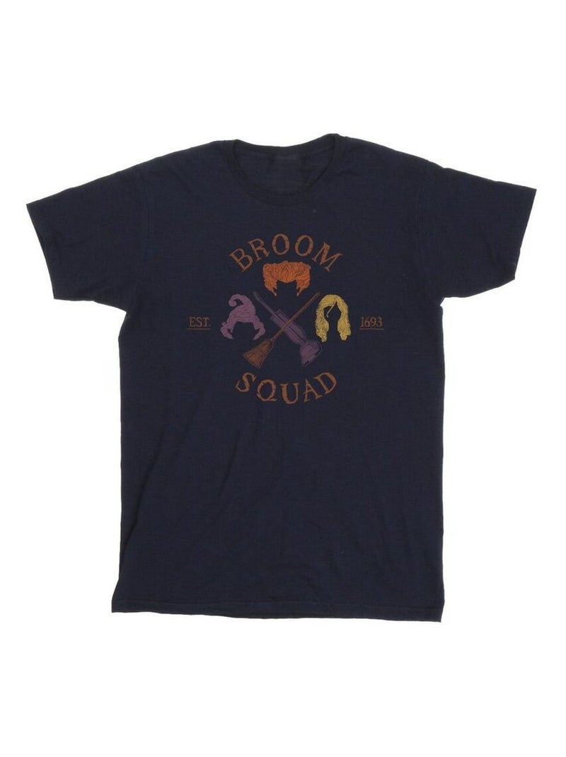 Disney - T-shirt Hocus Pocus: les trois sorcières BROOM SQUAD Bleu marine - Kiabi