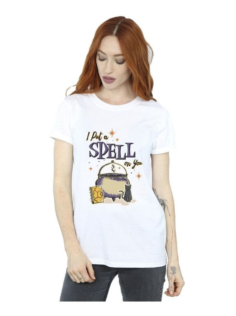 Disney - T-shirt HOCUS POCUS SPELL ON YOU Blanc - Kiabi