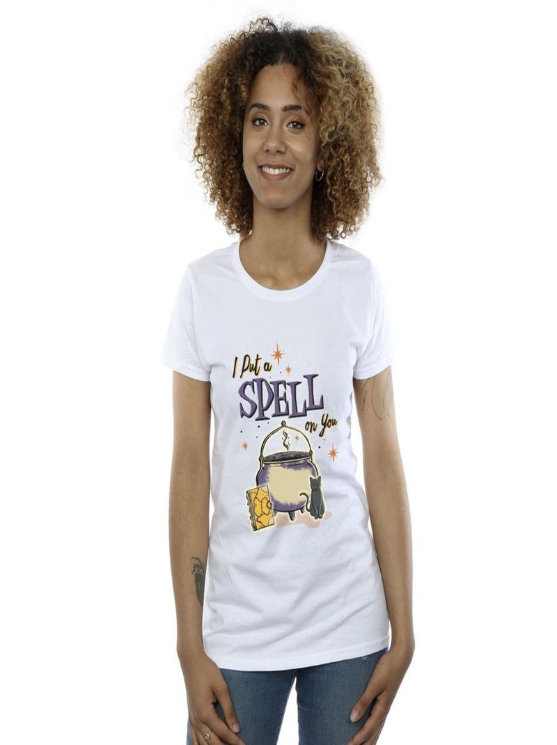 Disney - T-shirt HOCUS POCUS SPELL ON YOU Blanc - Kiabi