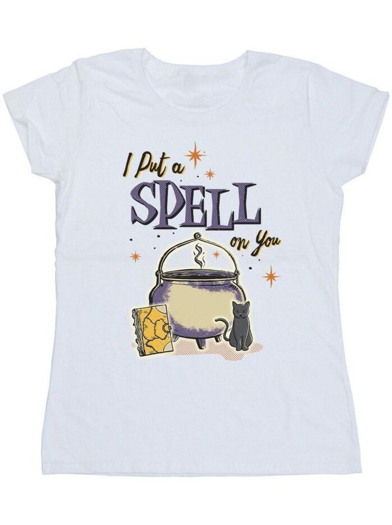 Disney - T-shirt HOCUS POCUS SPELL ON YOU Blanc - Kiabi