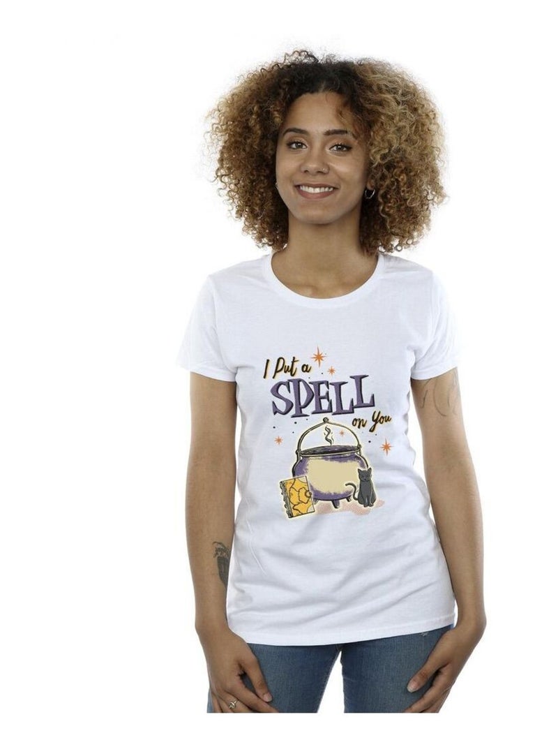 Disney - T-shirt HOCUS POCUS SPELL ON YOU Blanc - Kiabi