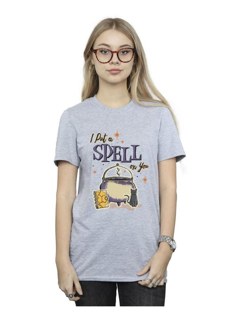 Disney - T-shirt HOCUS POCUS SPELL ON YOU Gris chiné - Kiabi
