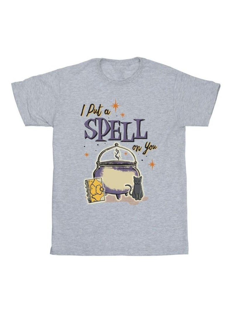 Disney - T-shirt HOCUS POCUS SPELL ON YOU Gris chiné - Kiabi