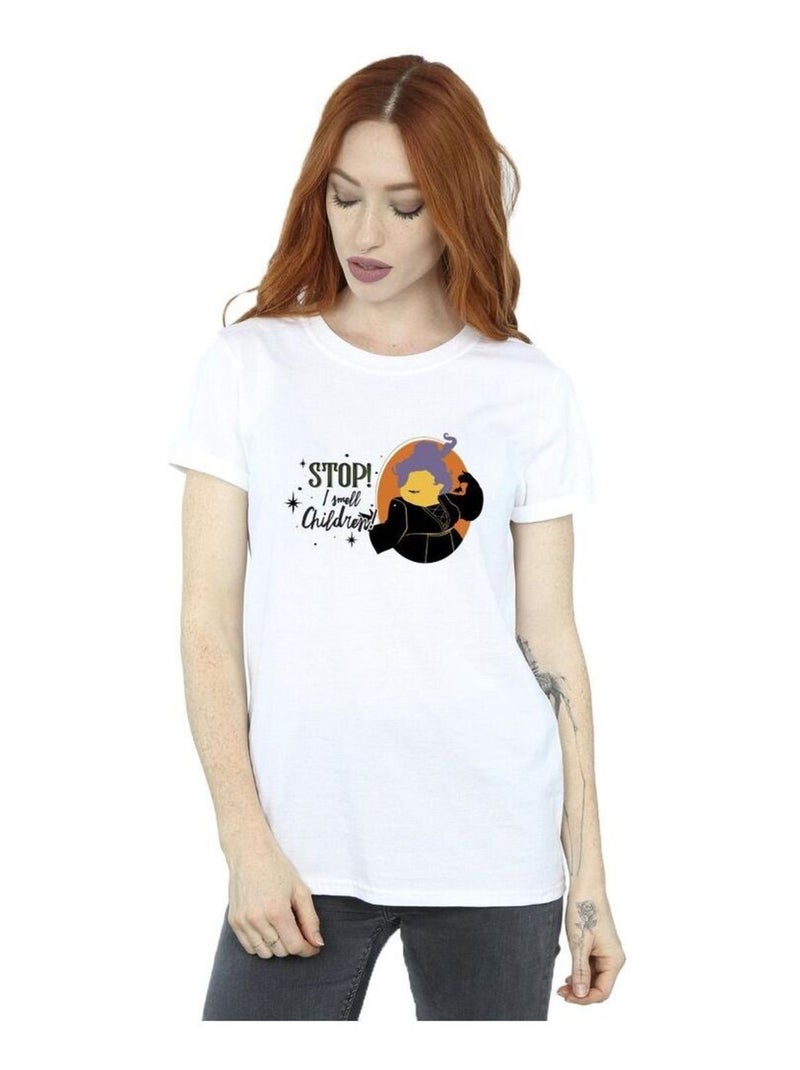 Disney - T-shirt HOCUS POCUS STOP MARY Blanc - Kiabi