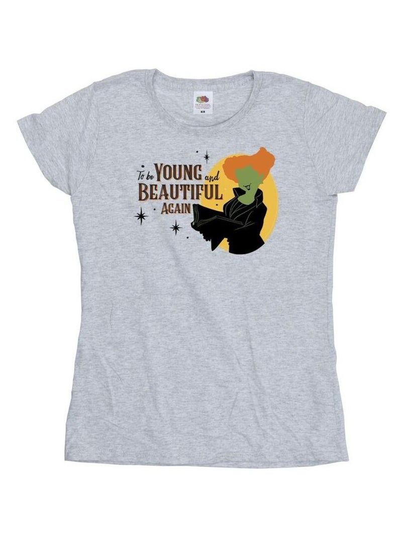 Disney - T-shirt HOCUS POCUS TO BE WINIFRED Gris chiné - Kiabi