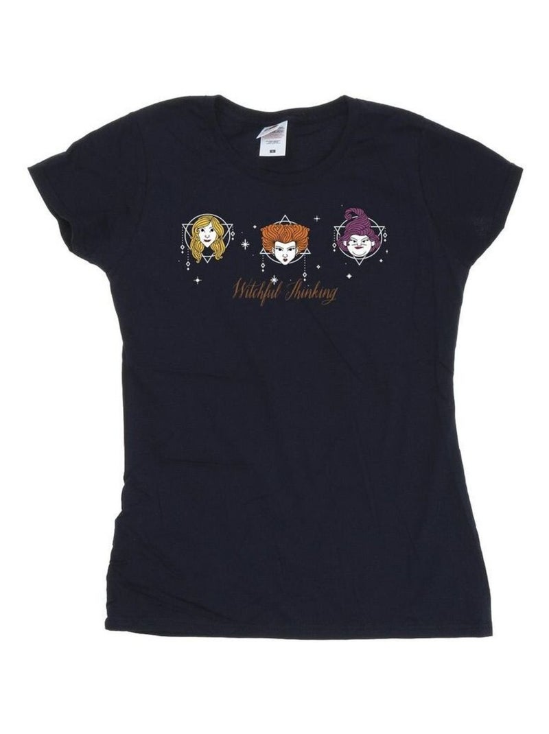 Disney - T-shirt HOCUS POCUS WITCHFUL THINKING Bleu marine - Kiabi