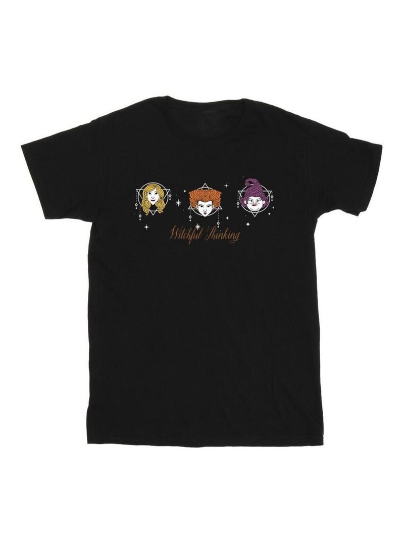 Disney - T-shirt HOCUS POCUS WITCHFUL THINKING Noir - Kiabi
