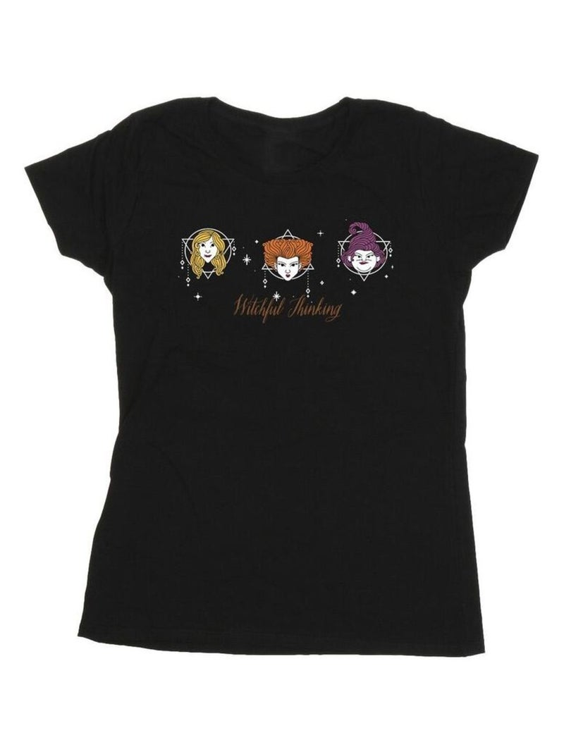 Disney - T-shirt HOCUS POCUS WITCHFUL THINKING Noir - Kiabi
