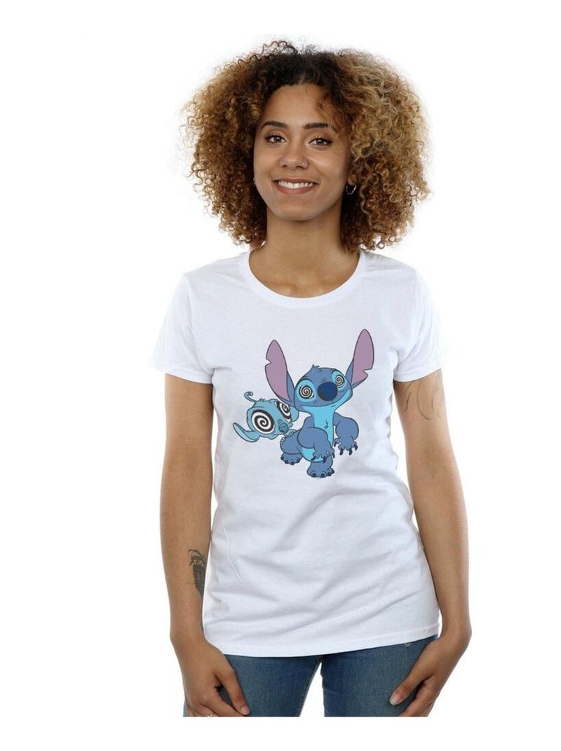 Disney - T-shirt HYPNOTIZED Blanc - Kiabi