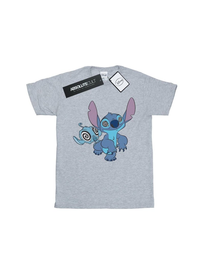 Disney - T-shirt HYPNOTIZED Gris chiné - Kiabi