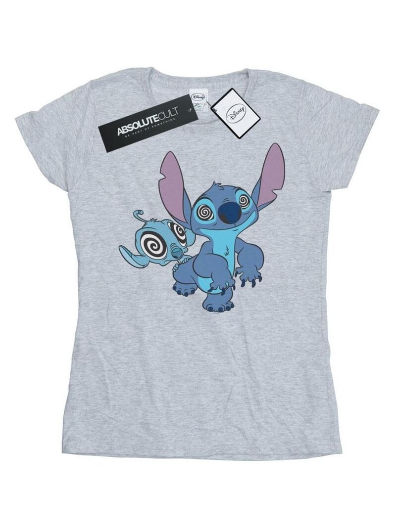 Disney - T-shirt HYPNOTIZED Gris chiné - Kiabi