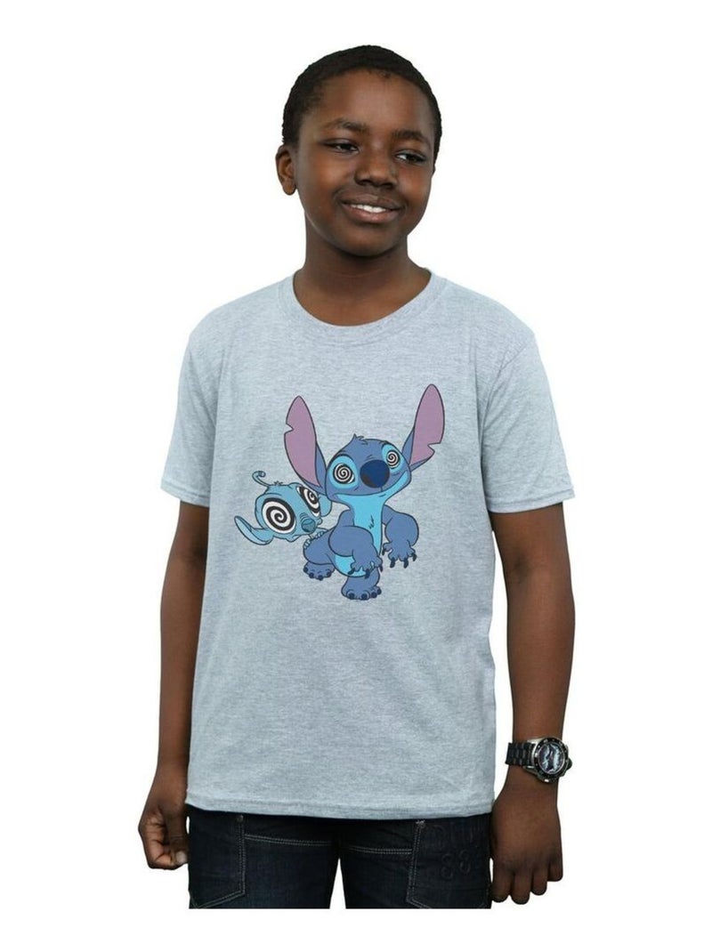 Disney - T-shirt HYPNOTIZED Gris chiné - Kiabi