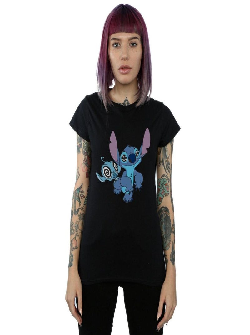 Disney - T-shirt HYPNOTIZED Noir - Kiabi