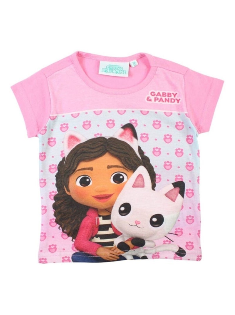 Disney - T-shirt imprimé Gabby en coton Rose clair - Kiabi