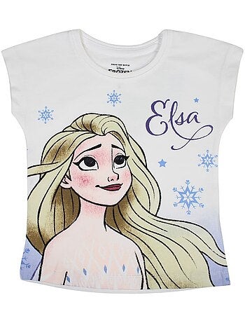 Disney - T-shirt imprimé La Reine Des Neiges en coton