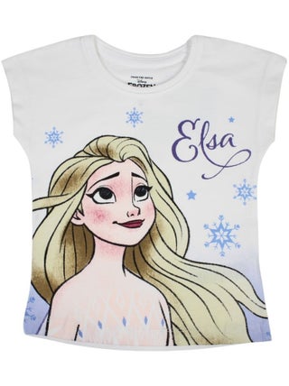 Disney - T-shirt imprimé La Reine Des Neiges en coton