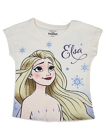 Disney - T-shirt imprimé La Reine Des Neiges en coton