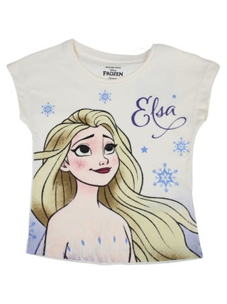 Disney - T-shirt imprimé La Reine Des Neiges en coton
