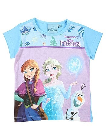 Disney - T-shirt imprimé La Reine Des Neiges en coton