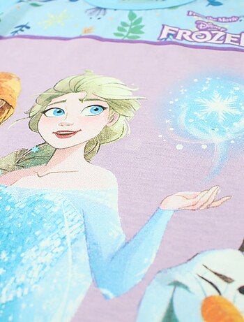 Disney - T-shirt imprimé La Reine Des Neiges en coton