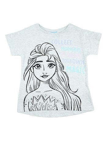 Disney - T-shirt imprimé La Reine Des Neiges en coton