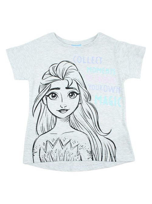 Disney - T-shirt imprimé La Reine Des Neiges en coton - Kiabi