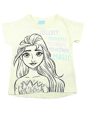 Disney - T-shirt imprimé La Reine Des Neiges en coton