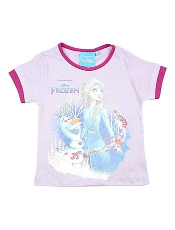 Disney - T-shirt imprimé La Reine Des Neiges en coton