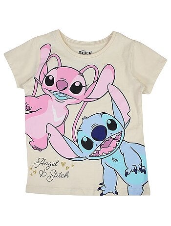 Disney - T-shirt imprimé Lilo Et Stitch en coton