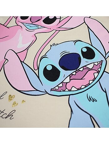 Disney - T-shirt imprimé Lilo Et Stitch en coton