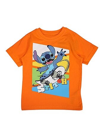 Disney - T-shirt imprimé Lilo Et Stitch en coton