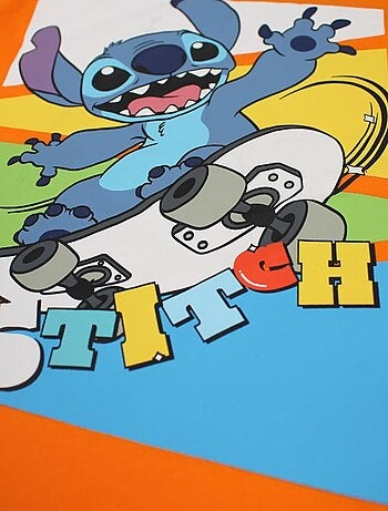 Disney - T-shirt imprimé Lilo Et Stitch en coton