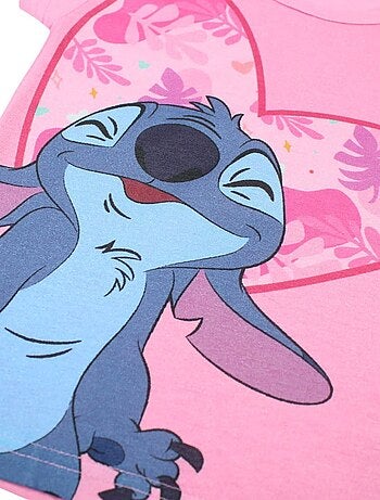 Disney - T-shirt imprimé Lilo Et Stitch en coton