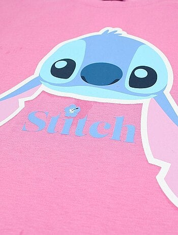 Disney - T-shirt imprimé Lilo Et Stitch en coton