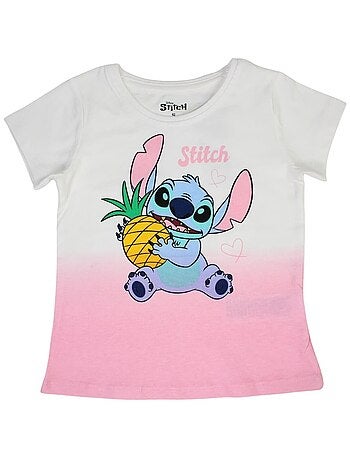 Disney - T-shirt imprimé Lilo Et Stitch en coton