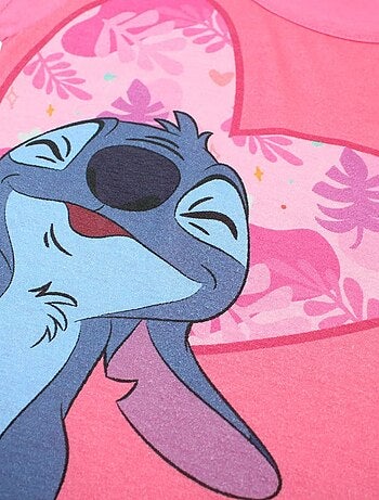 Disney - T-shirt imprimé Lilo Et Stitch en coton