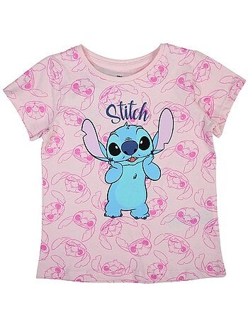 Disney - T-shirt imprimé Lilo Et Stitch en coton