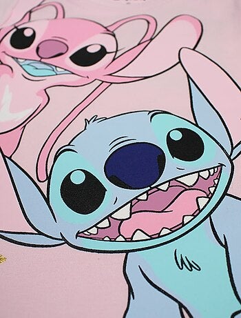 Disney - T-shirt imprimé Lilo Et Stitch en coton