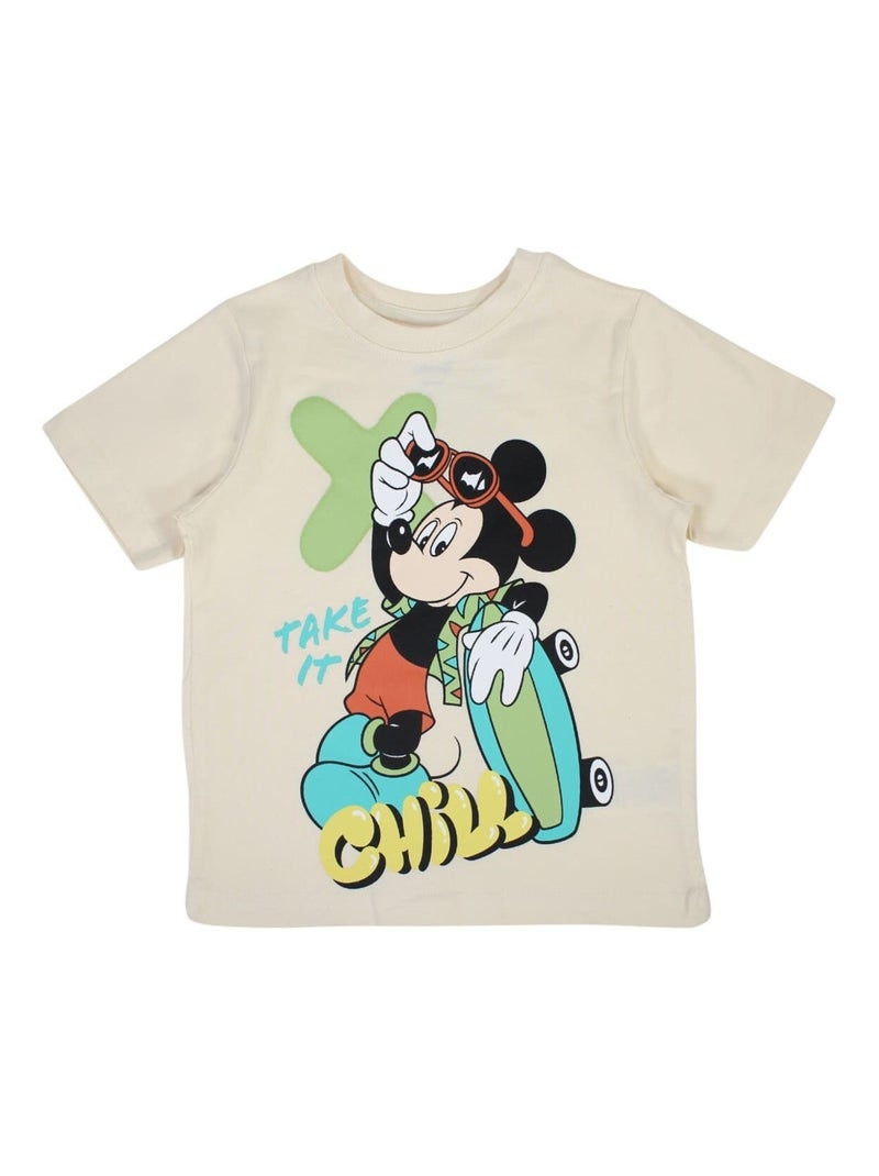 Disney - T-shirt imprimé Mickey en coton Gris - Kiabi